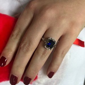 SALE* Sterling silver 925 Sapphire vintage ring